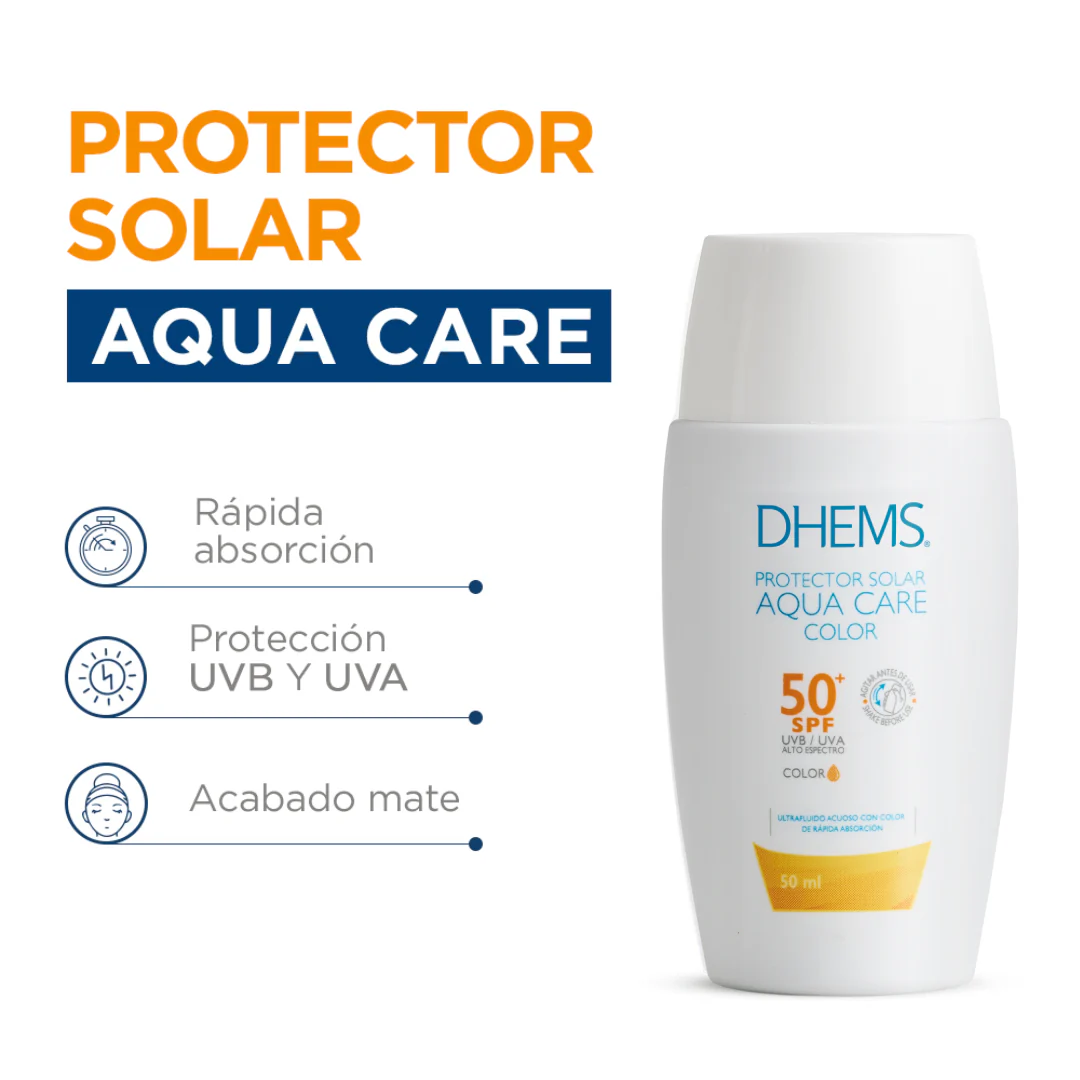 Aquacare Con Color Protector Solar SPF50 50ml DHEMS® - Image 3