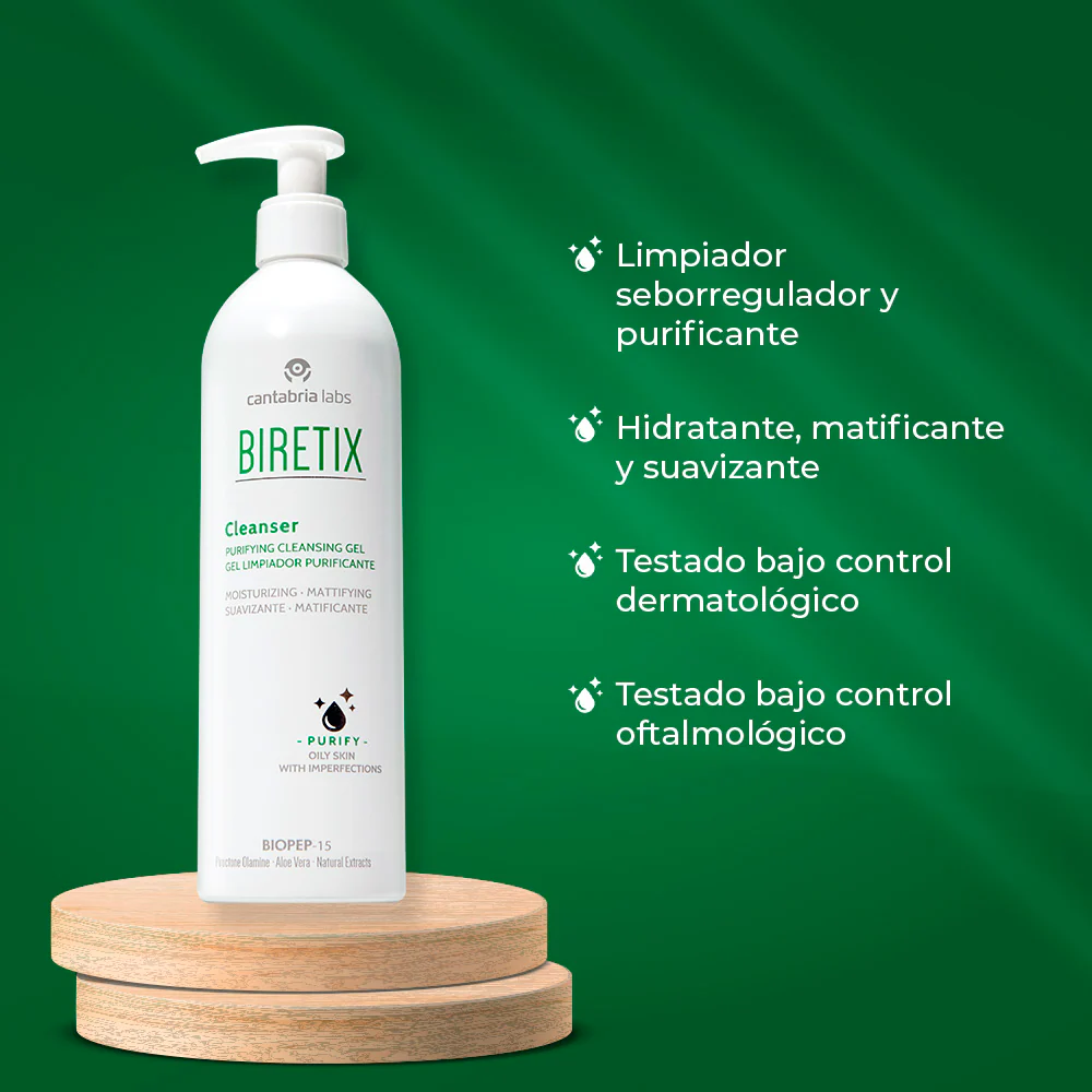 Biretix Cleanser Gel Limpiador 400ml CANTABRIA® - Image 3