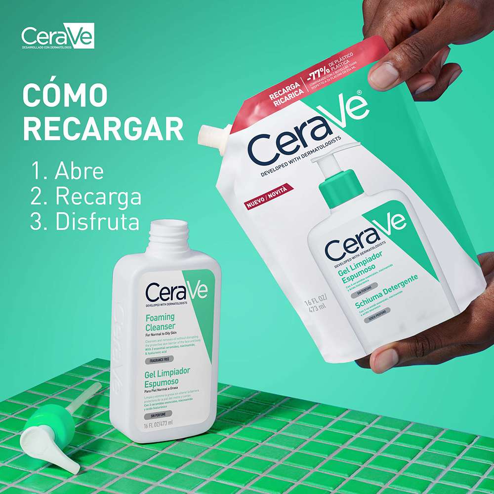Refill Gel Limpiador Espumoso 473ml CERAVE® - Image 2