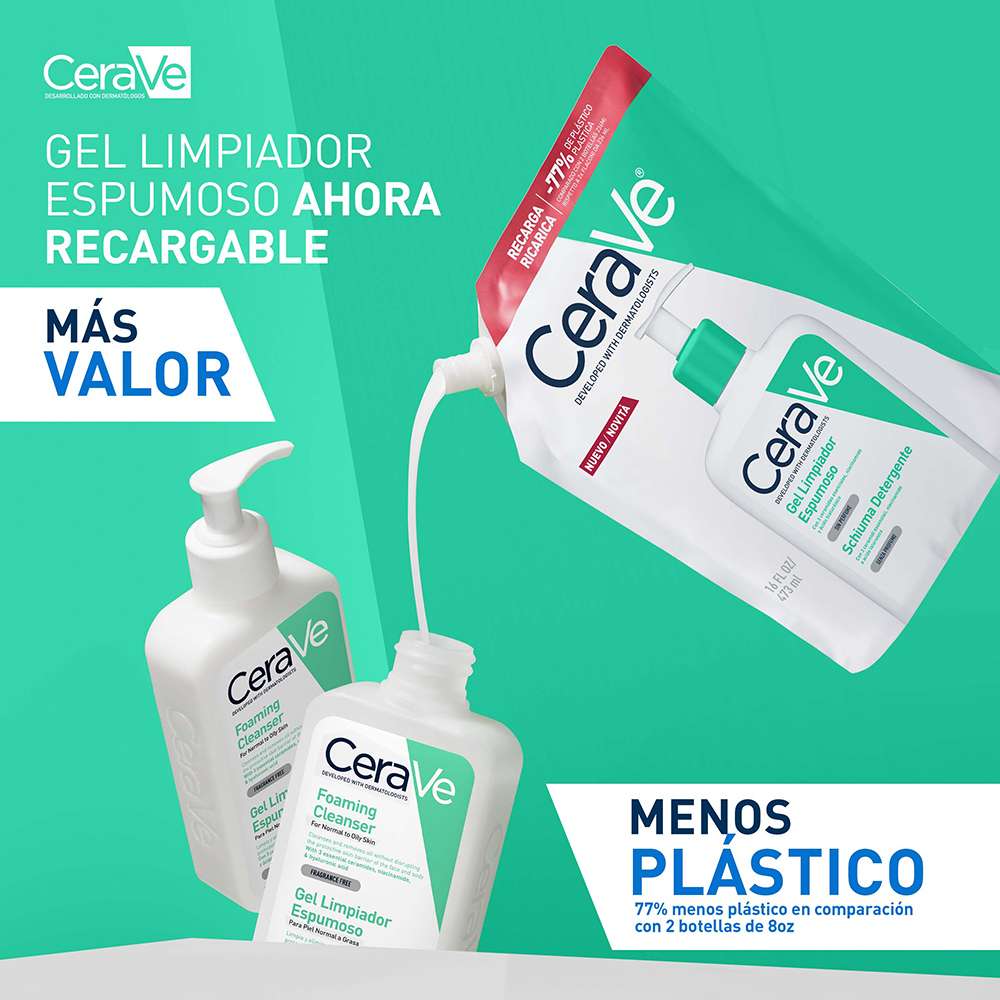 Refill Gel Limpiador Espumoso 473ml CERAVE® - Image 4
