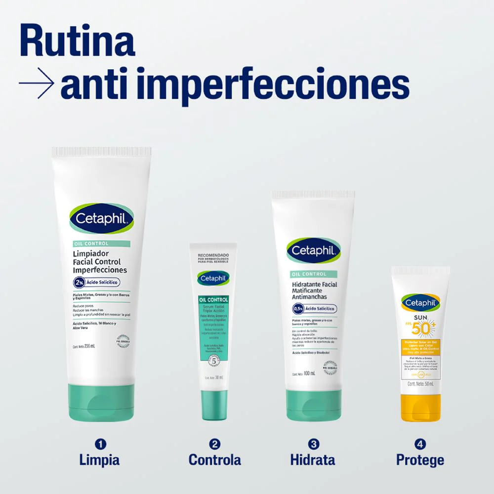 Oil Control Hidratante Facial Matificante 100ml CETAPHIL® - Image 5