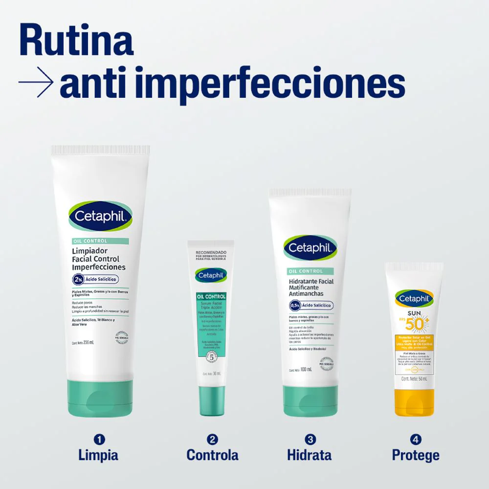 Oil Control Gel Limpiador Facial Control De Imperfecciones 236ml CETAPHIL® - Image 5