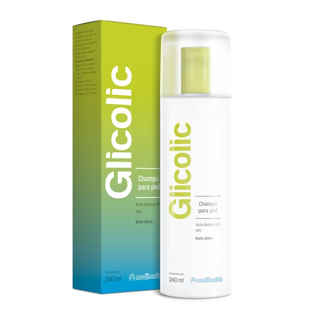 Glicolic Champú 240ml MEDIHEALTH®