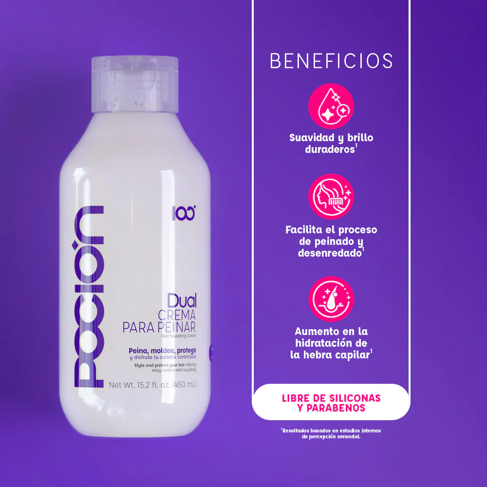 Dual Crema para Peinar de Reparación 450ML LA POCION - Image 4