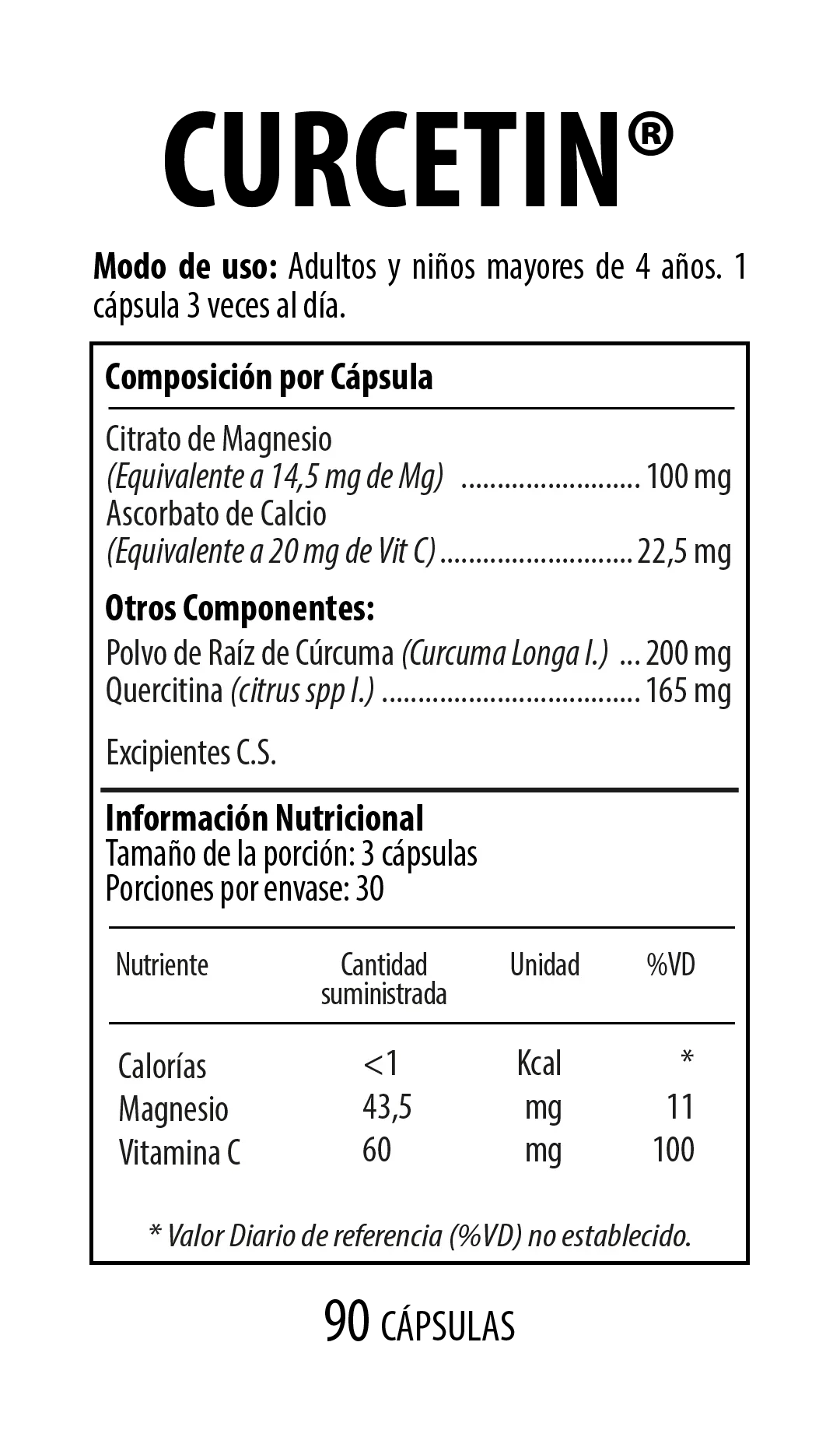 Curcetin Suplemento Dietario 90 Cápsulas NUTRABIOTICS® - Image 2