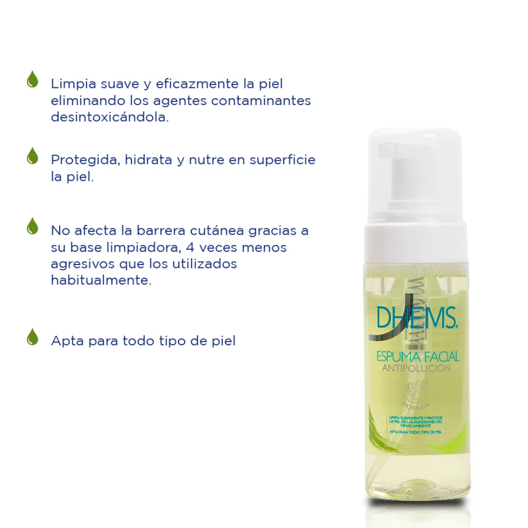 Espuma Facial Antipolución 150ml DHEMS® - Image 2