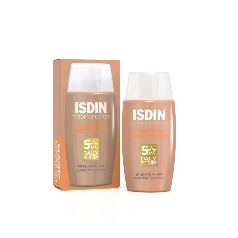 Fotoprotector Fusion Water Magic Color Medium SPF 50 50ml ISDIN®