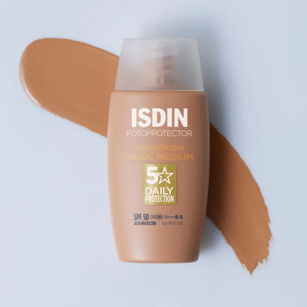 Fotoprotector Fusion Water Magic Color Medium SPF 50 50ml ISDIN® - Image 2