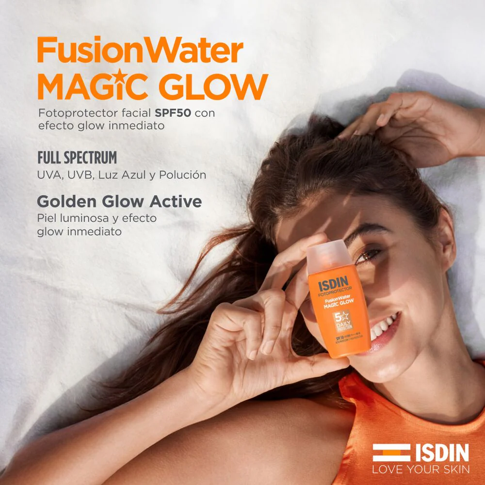 Fusion Water Magic Glow Fotoprotector SPF50+ 50ml ISDIN® - Image 2
