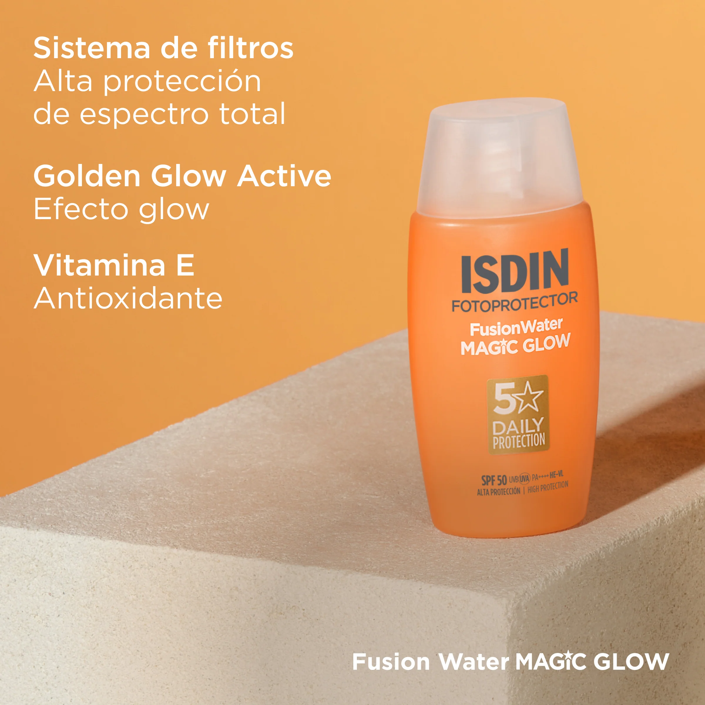 Fusion Water Magic Glow Fotoprotector SPF50+ 50ml ISDIN® - Image 4