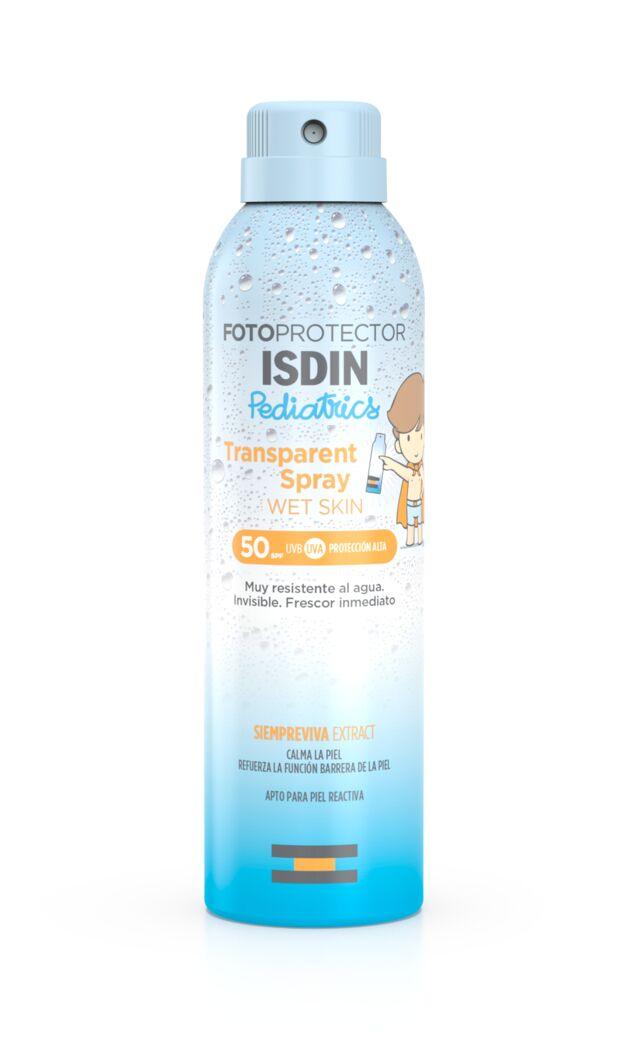 Transparent Spray Wet Skin Pediatrics Fotoprotector SPF50 200ml ISDIN®