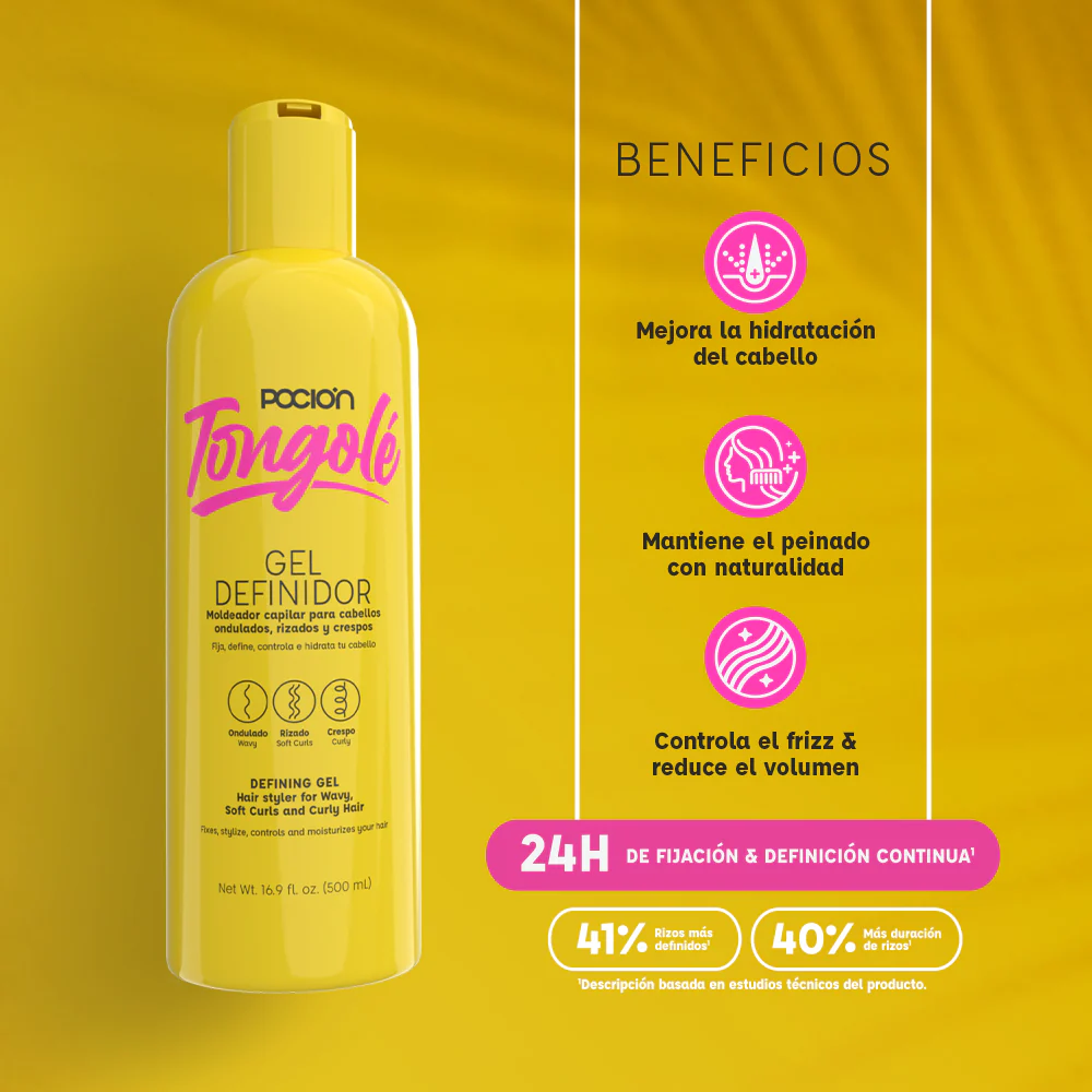 Gel Definidor de Rizos Tongolé 500ML POCION - Image 4