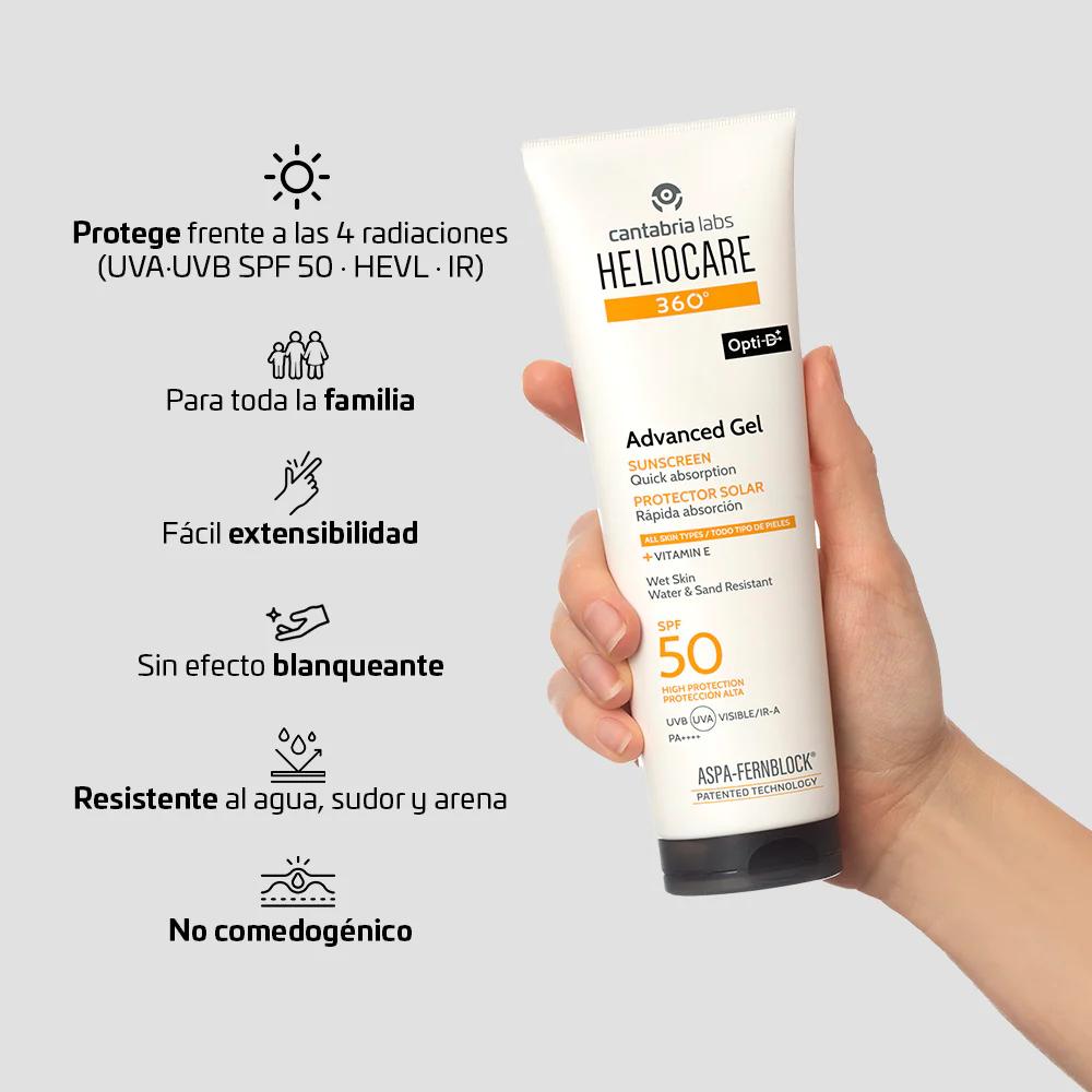 Heliocare 360° Advanced Gel SPF50+ 250ML CANTABRIA® - Image 3