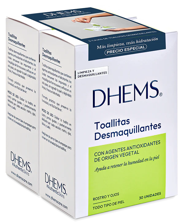Toallitas Desmaquillantes 60 Unidades DHEMS®