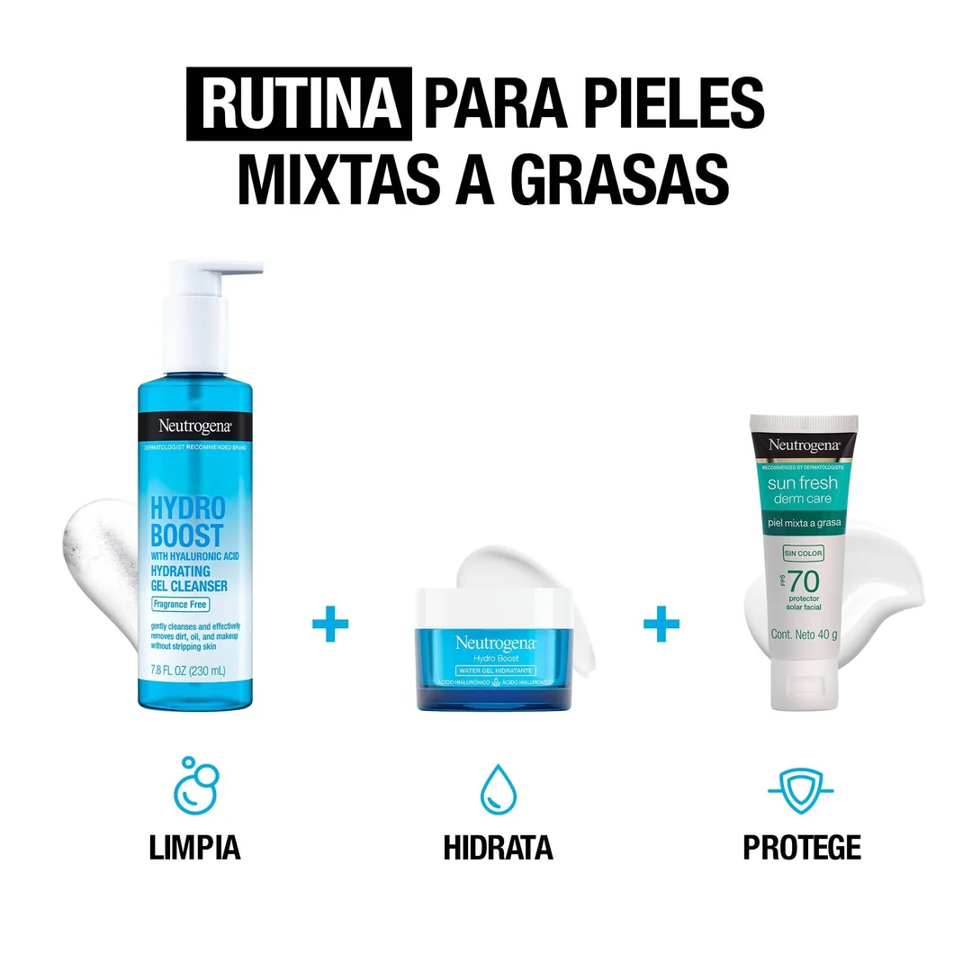Gel Limpiador Facial Hydro Boost® Sin Fragancia 230ml Neutrogena® - Image 5