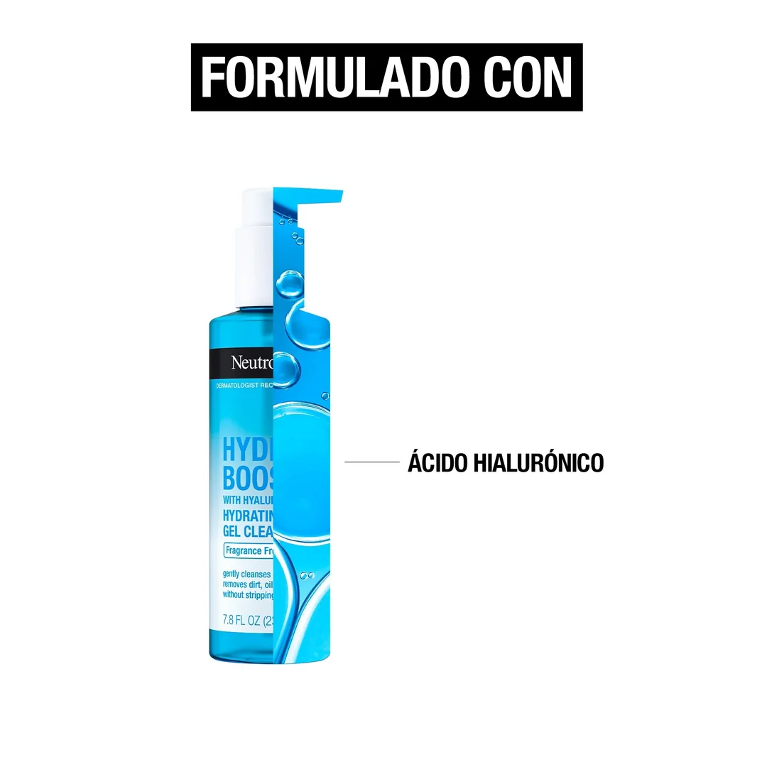 Gel Limpiador Facial Hydro Boost® Sin Fragancia 230ml Neutrogena® - Image 6