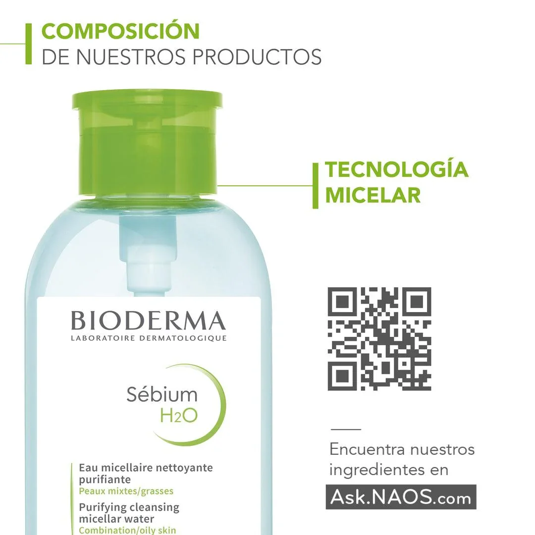 Sébium H2O Agua Micelar 500ml BIODERMA® - Image 3