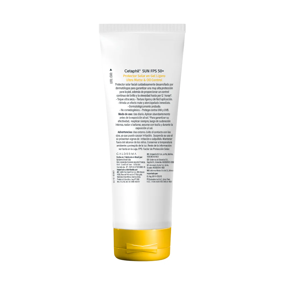 Sun Protector Solar en Gel Ligero FPS 50+ Ultra Matte & Oil Control CETAPHIL® - Image 2