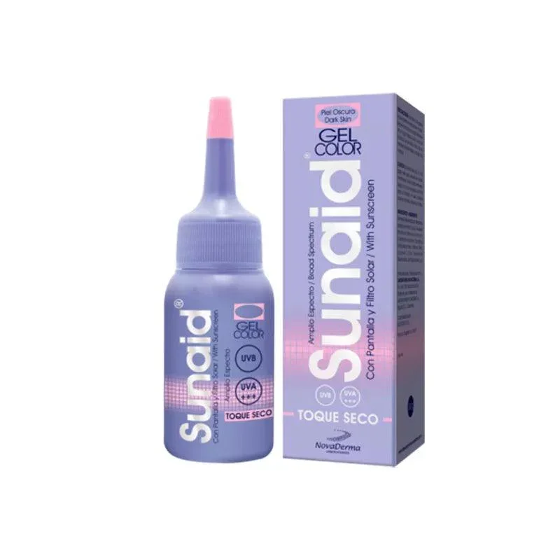 Sunaid Gel Base Tonalizada Piel Oscura 30gr NOVADERMA®