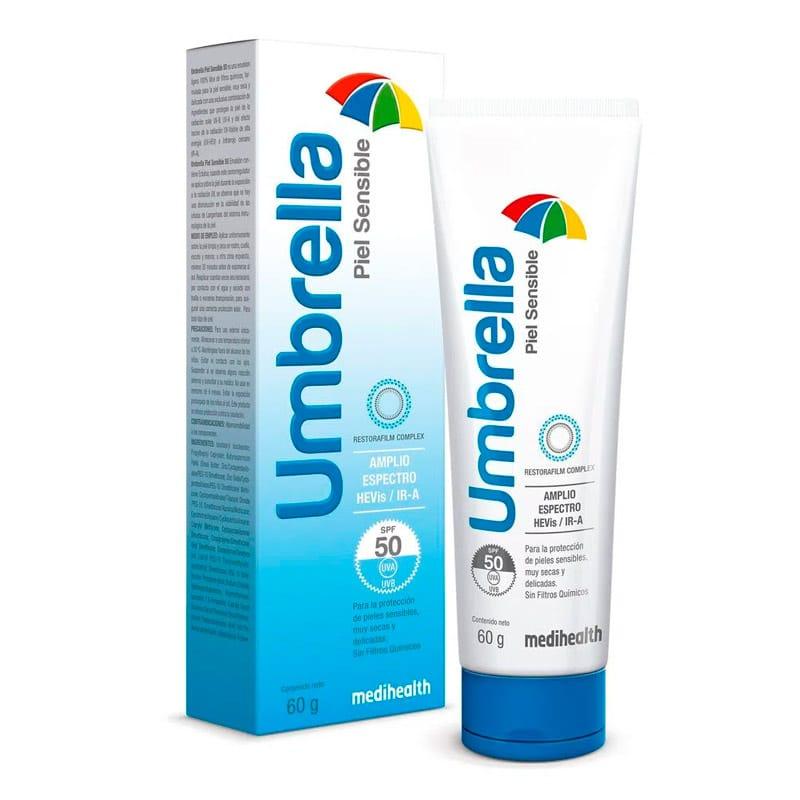 Umbrella Protector Solar Piel Sensible SPF50 60gr MEDIHEALTH®