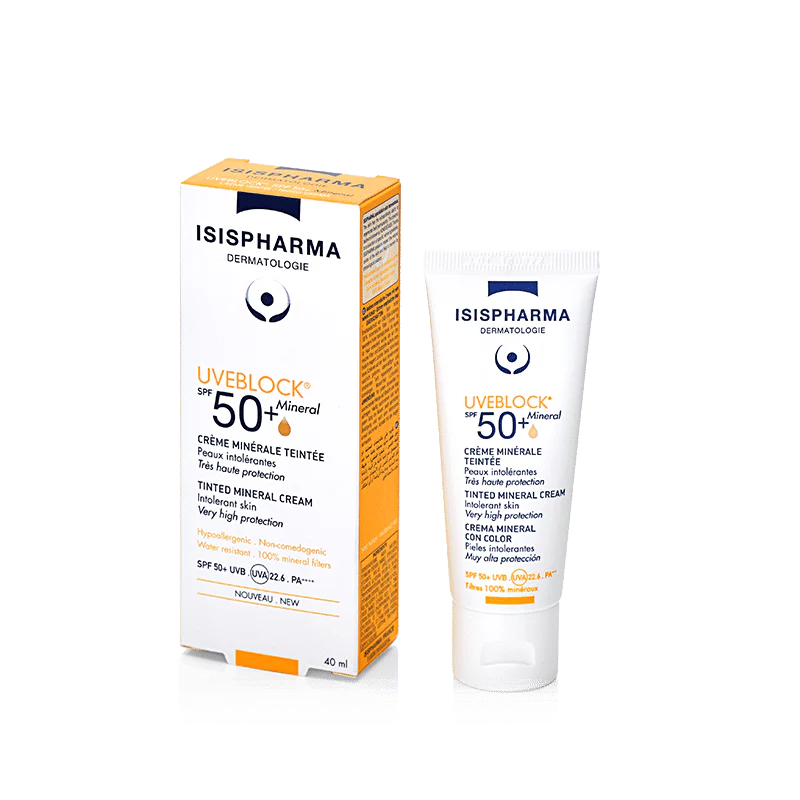 Uveblock Protector Solar SPF 50+ Mineral Tinted 40ml ISISPHARMA®